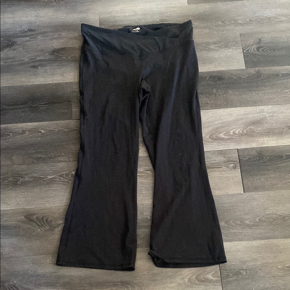 Avia Black Flared Yoga Pants XXL EUC - Picture 1 of 3